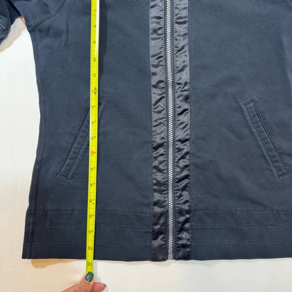 Lululemon Moto Mogul Jacket Full Zip Black Size 6 Ribbed Sleeves High Collar - Picture 13 of 16